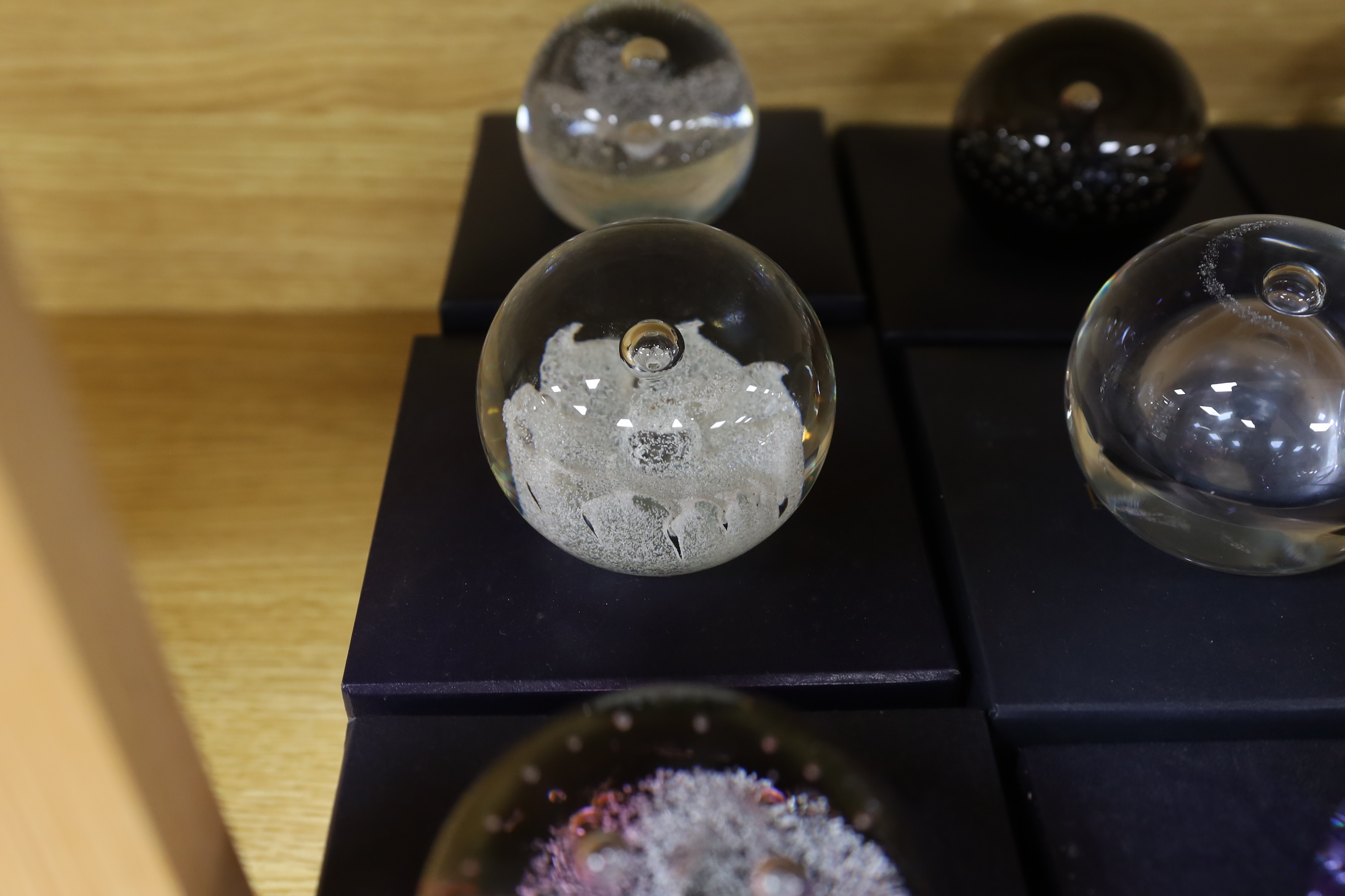 Ten Caithness paperweights, boxed, one limited edition